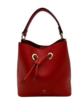 Nanette Lepore Red Drawstring Crossbody Bag